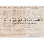 SOMERSET C.C.C. Thirty six home and away scorecards from the 1930's including v Australia 1938,