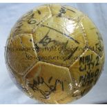 MANCHESTER CITY / MANCHESTER UNITED / SIGNED MATCH BALL Ball used for the match at Maine Road 10/
