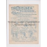 CHELSEA Programme for the home League match v Notts. County 6/9/1926, minor tear and slightly