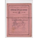 TOTTENHAM HOTSPUR Gatefold programme for the home League match v Blackburn Rovers 23/9/1911.