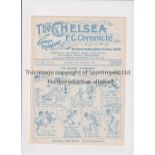 CHELSEA Programme for the home League match v Portsmouth 19/12/1925, ex-binder. Generally good