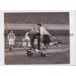 ARSENAL / PRESS PHOTOS Three b/w action Press photos with stamps and paper notations on the reverse: