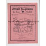 TOTTENHAM HOTSPUR Programme for the home League match v Sunderland 11/3/1922. Good