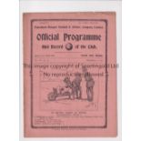 TOTTENHAM HOTSPUR Gatefold programme for the home South Eastern League match v Clapton Orient 25/