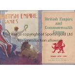 BRITISH EMPIRE AND COMMONWEALTH GAMES 1934 & 1958 Official programme for 1934 at White City, Wembley