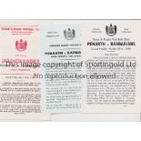 PENARTH RUGBY CLUB Eleven home programmes v Barbarians 1959, 1960 with newspaper report, 1962 with