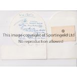 FOOTBALL ASSOCIATION MENU Football Association Centenary menu 1963, Official Banquet with signatures