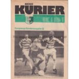 CELTIC Wacker Kurier issue programme for the away European Cup tie v Wacker Innsbruck 2/11/1977.