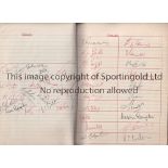 CRICKET AUTOGRAPHS 1960 An exercise book with approximately 430 autographs including Middlesex X 39,