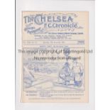 CHELSEA Programme for the home League match v West Bromwich Albion 10/11/1934, ex-binder.