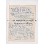 CHELSEA Programme for the home League match v Manchester City 30/4/1927, ex-binder. Generally good