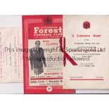 NOTTINGHAM FOREST Menu and Invitation to player Peter Higham, for the Celebration Dinner for