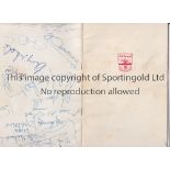 1971 FA CUP FINAL / ARSENAL AUTOGRAPHS Table Plan and Guest List for the Celebration Dinner and