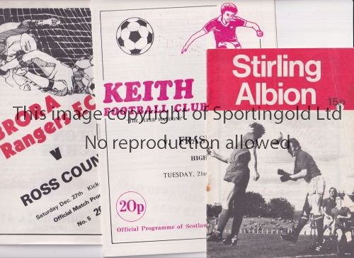 SCOTTISH FOOTBALL PROGRAMMES Forty programmes from 1980's and 1990's including Internationals,
