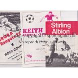 SCOTTISH FOOTBALL PROGRAMMES Forty programmes from 1980's and 1990's including Internationals,