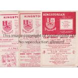 KINGSTONIAN FC / LOWESTOFT FC Twenty six programmes including 13 Kingstonian homes from 1959 -