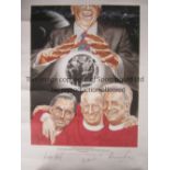 MANCHESTER UNITED LIMITED EDITION PRINT A limited edition print titled ' The Scorcerers Three