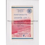 1949 FA CUP SEMI-FINAL AT ARSENAL Programme for Portsmouth v Leicester City 26/3/1949, score on