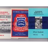 NON-LEAGUE FOOTBALL HANDBOOKS Eleven: Hillingdon Borough 75/6 and 79/80, Wealdstone 73/4, Ilford