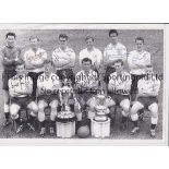 TOTTENHAM HOTSPUR AUTOGRAPHS Black & white photocopy of the Spurs 1960/61 Double Team with the