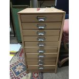 A modern filing cabinet, approx height 58cm. NO RE