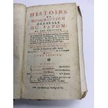 An antique book 'Histoire Et Description Genreale