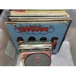 A collection of LPs, 12 inch and 7 inch singles by various artists including The Beatles, The