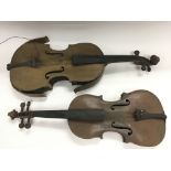 A violin and a viola for restoration (2). NO RESER