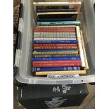 A box of film books from the 1940s onwards. NO RES