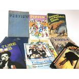 A collection of annuals and books including a 1962