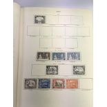 A stamp album of mint and used George VI GB Common