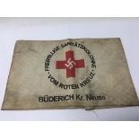A German II world war Third Reich Red Cross armban