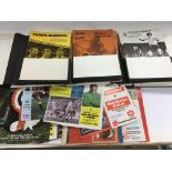 4 folios of Fulham football club programmes 1975-1977 and Wigan Athletic 1978-79 - NO RESERVE