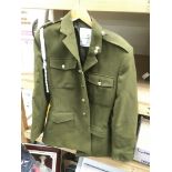 A British army dress jacket, a WW1 era British arm