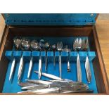 A vintage cased Webber Hill cutlery set - NO RESERVE