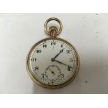 A gold plated pocket watch