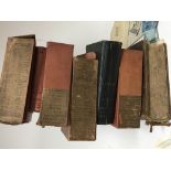 A large Victorian family bible letters and two ban