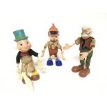 3 Marx toys from Disney Pinocchio. NO RESERVE.