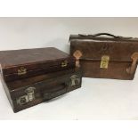 Three vintage leather cases (3)