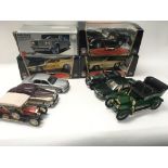 A Collection of Franklin mint model cars and boxed