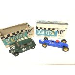 2 vintage Scalextric cars a Mini Cooper #c/76 and