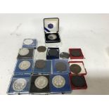 A collection of affiliated societies medals and a