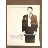 A 1979 Duke Ellington poster, approx 46cm x 57cm - NO RESERVE