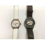 Two Rotary watches comprising a ladies white faced