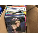 A collection of lps and 7" singles.