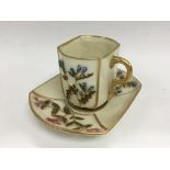 A Royal Worcester aesthetic period coffee can and