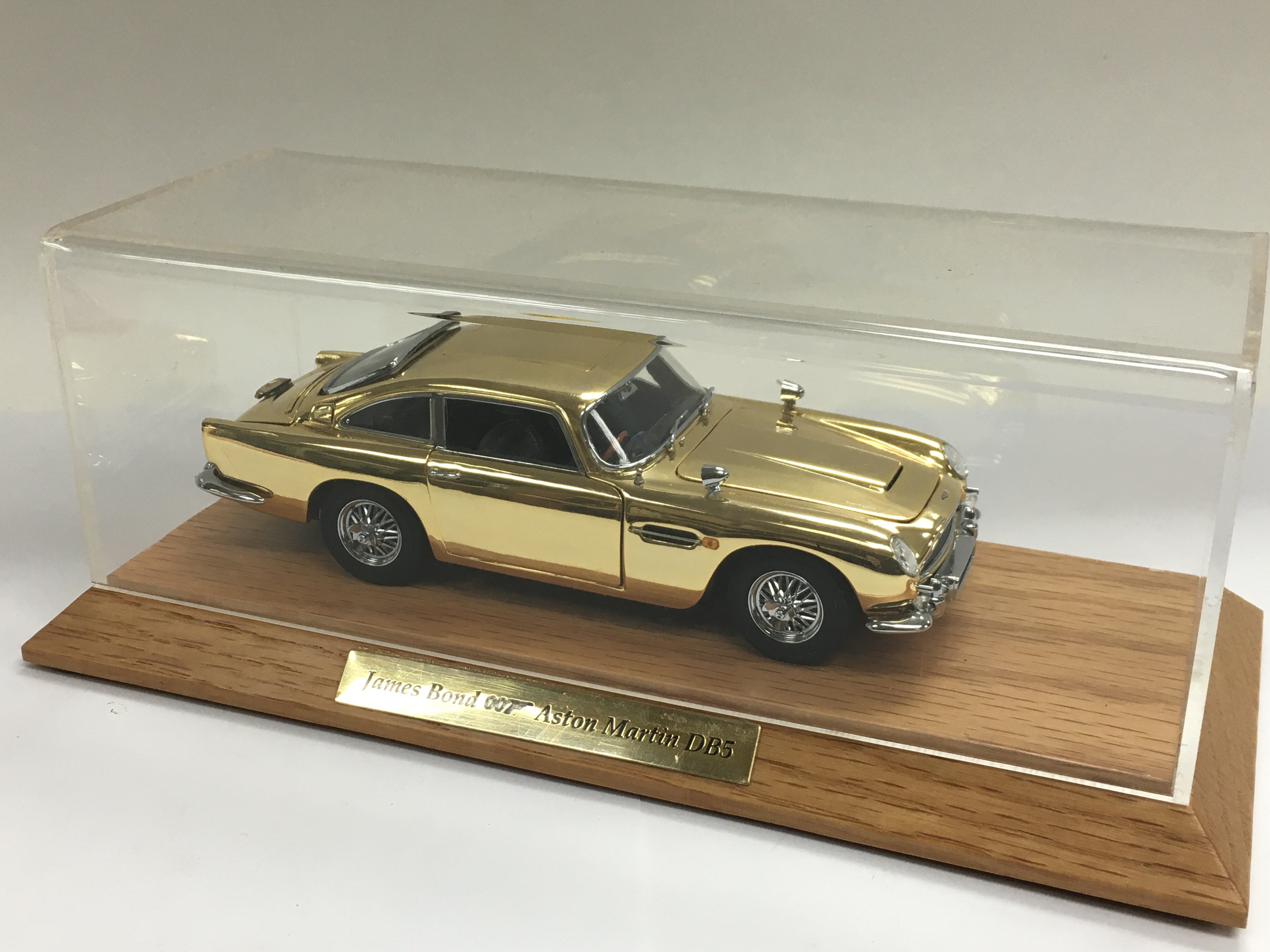 A Danbury Mint model of James Bond's Aston Martin