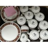 A collection of catering type Steellite cups and saucers (a lot)