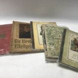 A collection of 5 German cigarette card albums. NO