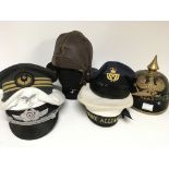 A collection of military Caps,hats including Royal